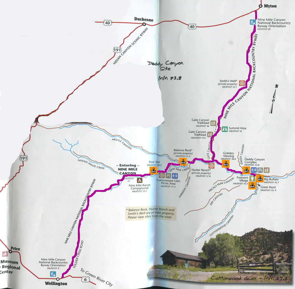 12 Mile Canyon Utah Map Map of world